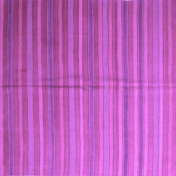 Ahgly Company Indoor Square Abstract Purple Contemporary Area Rugs, 5' Square