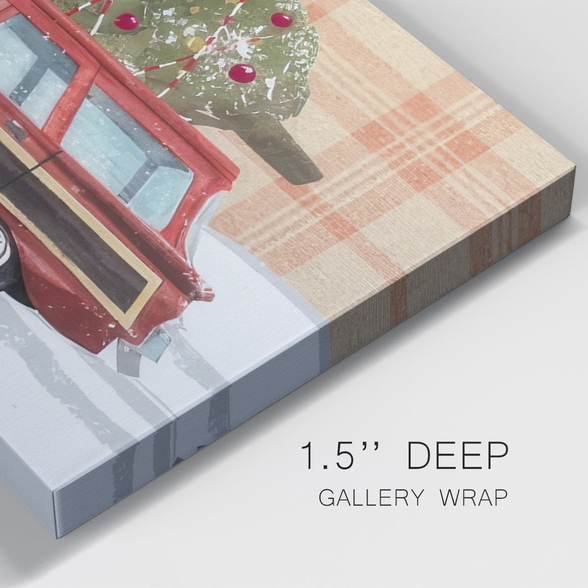 Santa on Wheels Collection D- Gallery Wrapped Canvas