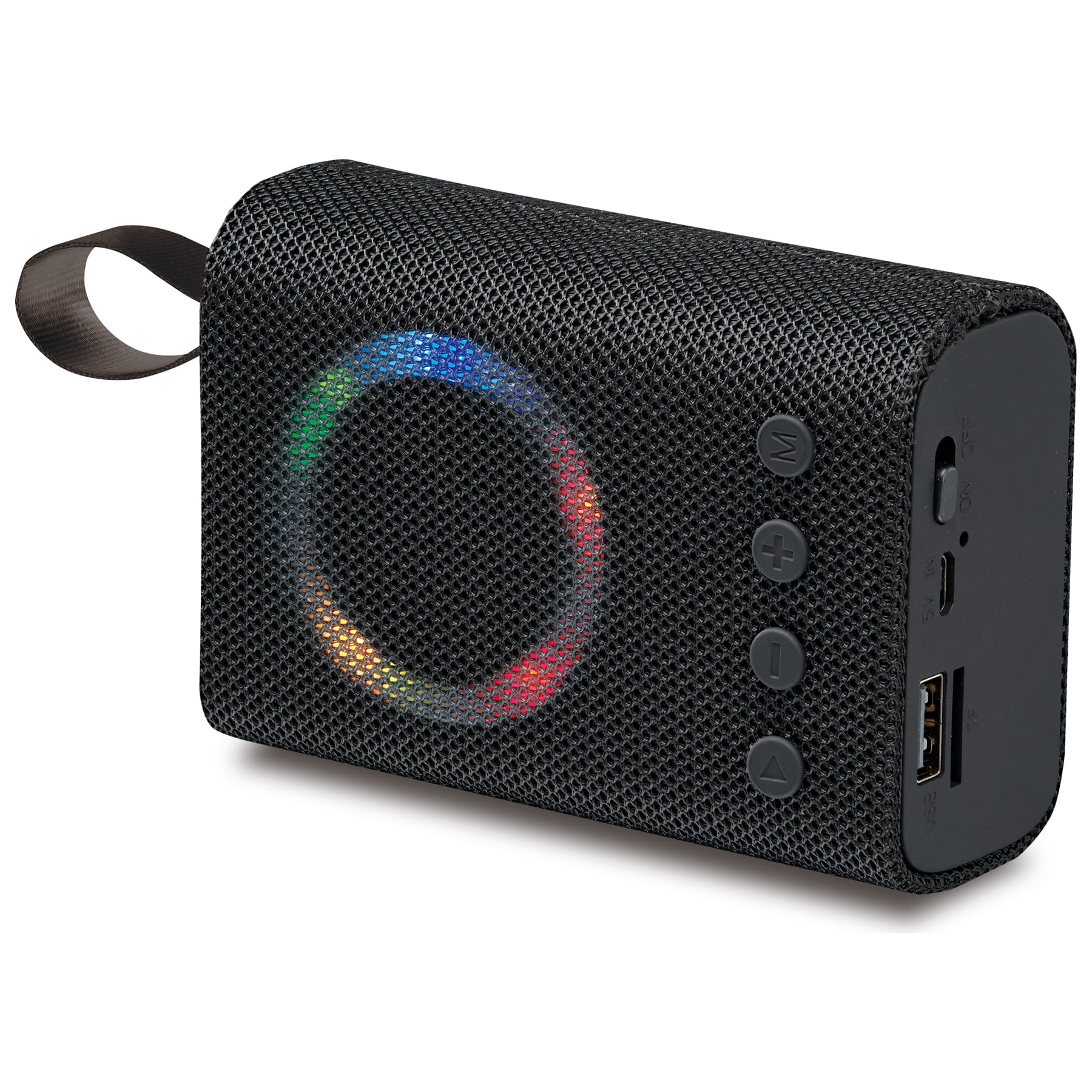 iLive v5.0 Bluetooth Mini Wireless Speaker with LED Light Effects, ISB102, Black