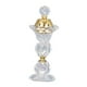 thumbnail image 2 of Quemador de incienso de cristal Bakhoor, quemador de oud árabe, para spa, yoga y aromaterapia. B, 2 of 9