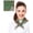 Jolly Santa - Deep Green - 21"x21", variant on Women's Christmas Theme Lightweight Soft Silk Feeling Scarf 35" x 35" or 21" x 21"