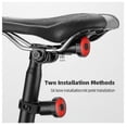 thumbnail image 4 of Luz trasera para bicicleta (negra), recargable, inteligente, con sensor de freno y montaje en tija de sillín, luz LED trasera para bicicleta, 4 of 5