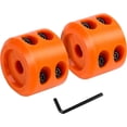 thumbnail image 1 of ORUYROP Winch Cable Hook Stopper 2 Pack, Silicone Rubber Stopper Protects Synthetic Winch Rope, Towing Hook, Cable Line for ATV UTV, Orange, 1 of 7