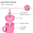 thumbnail image 5 of Re-Play 10 oz Toddler Tumbler 2-Pack – No-Spill Straw Cups, Dishwasher Safe, Pink/Sky Blue, 5 of 8