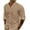 Brown, variant on Mlzmgr Cotton Linen Long Sleeve Shirts for Men Button down Lightweight Summer Tops for Men with Pocket