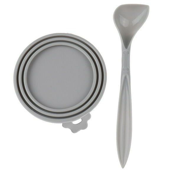 Last Chance 1*Set Of Silicone Lids For Canned Dog Food,A Set Of Dog Canned Food Lids, Fresh-Keeping Silicone Lids, Gray,Dog Storage Top Cap Food Can Tin Cover Lid Pet Cat Puppy Food Can Reusable