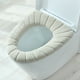 thumbnail image 5 of Funda para asiento de inodoro - Almohadillas para cubierta de asiento de inodoro lavables y elásticas, calentadoras suaves y gruesas para baño, 2 piezas, 5 of 6