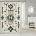 thumbnail image 2 of American Southwest Shower Curtain Indian Tribal Aztec Style Bathroom Curtain for Kids Teens Adults Women Bathroom Decor Geometric Abstract Arrow Waterproof Curtain Boho Beige Bath Curtain,72" Wx84 L, 2 of 6