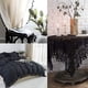 thumbnail image 5 of Ribete de flecos de borlas, encaje de algodón, cinta de ajuste de encaje con flecos de borlas para vestidos de mujer, telas, bolsos, cortinas, decoración del hogar y otros suministros para, 5 of 8