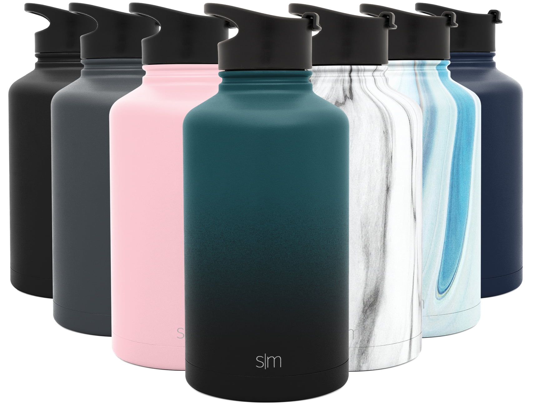 Simple Modern 64 Ounce Summit Water Bottle Stainless Steel Half