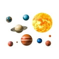 thumbnail image 2 of Daiosportswear Solar System Planets Wall Decals, 2PCS Multicolor PVC Stickers, 27.6x9.8in, Home Decor, Living Room, Bedroom, Removable, Self-Adhesive, 2 of 9