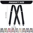 thumbnail image 3 of Men's Shoulder Strap, With Clip Wide X BackforWork Adjustable Suspenders, Adjustable X-Back Suspenders, Work Belt Clip Braces, Men's Clip On Shoulder Straps, 3 of 9