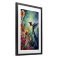 thumbnail image 2 of Stupell Industries Contemporary Fluttering Hummingbird & Radiant Blossoms Black Framed Print Under Glass, 14 x 20, by Creative Studio, 2 of 8