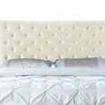 thumbnail image 3 of AC Pacific Modern Chic Polyester Beige Tufted Full Platform Bed, 3 of 4