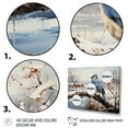 thumbnail image 3 of Designart "Claude Monets Winter Magpie II" Animals Floater Framed Canvas Print, 3 of 7