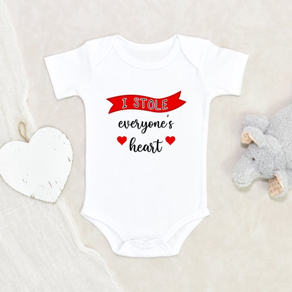 Newbabywishes - I've Stole Everyone's Heart Pun Baby Clothes for Boys and Girls - Cute Baby Clothing