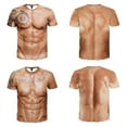 thumbnail image 5 of Mens Casual Short Sleeve 3D Chest Muscle Printing Graphic T-Shirt Funny Tops Tee, 5 of 8