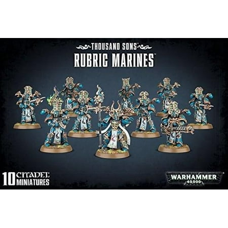 Warhammer Fantasy Miniatures - Warhammer 40k Model Miniatures - Thousand Sons Rubric Marines