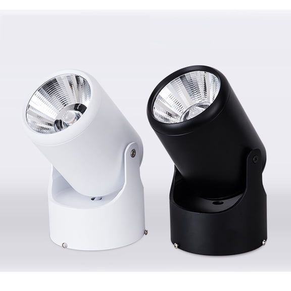 RENACLIPY Adjustable Round Spot Light White Aluminum for Indoor Use 1Pack