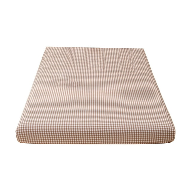 Qiweii Drap-Housse en Coton et Lin Lavé, Protège-Matelas Enveloppant, Doux, Respirant et Résistant aux Plis