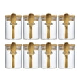 thumbnail image 1 of Set de 8 Frascos de Vidrio Livejun de 230 ml con Tapa y Cucharas de Bambú, 1 of 8