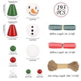 thumbnail image 3 of Gustave 193PCS Christmas Wood Beads Snowman Wooden Bead Kit with Twine Scarf, Round Beads Hanging Ornaments Bracelets DIY Crafts for Christmas Home Party Decoration, 3 of 9