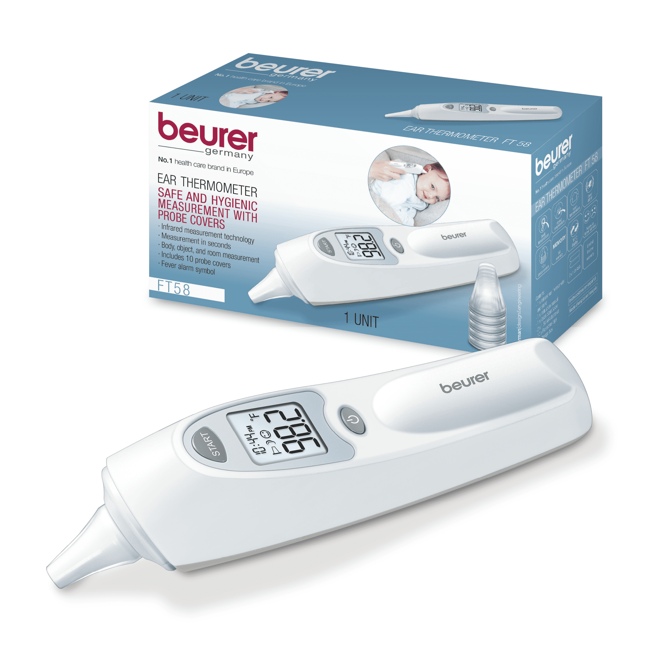 Beurer FT58 Ear Thermometer for Babies, Toddlers and Adults