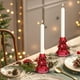 thumbnail image 5 of xihome Portavelas de cristal con forma de rbol de Navidad para velas de aromaterapia de 7,2 cm (2,83 pulgadas). Ideal como centro de mesa navideño o decoracin para la repisa de la chimenea., 5 of 6