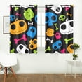 thumbnail image 2 of MKHERT Happy Halloween Window Curtain Kitchen Curtain 26x39 inch,Two Piece, 2 of 3