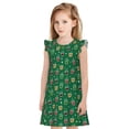 thumbnail image 1 of Balery Milk Tea Camisón de princesa para niñas, pijama de algodón con mangas abullonadas, suave y bonito.-X-Large, 1 of 6