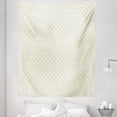 thumbnail image 1 of Abstract Tapestry, Zigzag Dots with Mini Round Spots Geometric Minimalistic Modern Art, Fabric Wall Hanging Decor for Bedroom Living Room Dorm, 5 Sizes, Cadet Blue and Champagne, by Ambesonne, 1 of 1