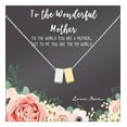 thumbnail image 4 of To The Wonderful Mother Mother's Day Gift, Mother's Day Gift for Her, Mother's Day Gift for Her, Gift for Mom,Jewelry Gift for Mom, Necklace Gift for Mom [Silver-Gold, No-Personalized Card], 4 of 15
