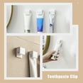 thumbnail image 3 of 4Pcs Toothpaste Wall Holder Facial Cleanser Clip Bathroom Hanging Clamp for Storage, 3 of 9