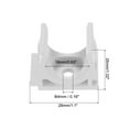 thumbnail image 2 of U-type Tube Pipe Fitting Clamps Clips Connectors Inner 20mm White Electrical Conduit Home Furnishing Pack of 100, 2 of 7