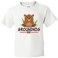 thumbnail image 3 of Inktastic Groundhog Day with Cute Groundhog Illustration Youth T-Shirt, 3 of 5