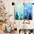 thumbnail image 3 of 2PCS Winter Wonderland Snowflake kitchen Towels Dish Towels Dishcloth, Blue Winter Christmas Holiday Decor for Kitchen Bathroom Home, 16 x 24 Farmhouse Decoration Hand Towels, 3 of 7