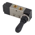 thumbnail image 2 of Interrupteur Manuel pour Changement de Pneu, Bras de Contrôle, Valve d'Air avec Fonction Centrée sur le Ressort pour Réparation Automobile, Alliage d'Aluminium, Noir et Argent, 2 of 7