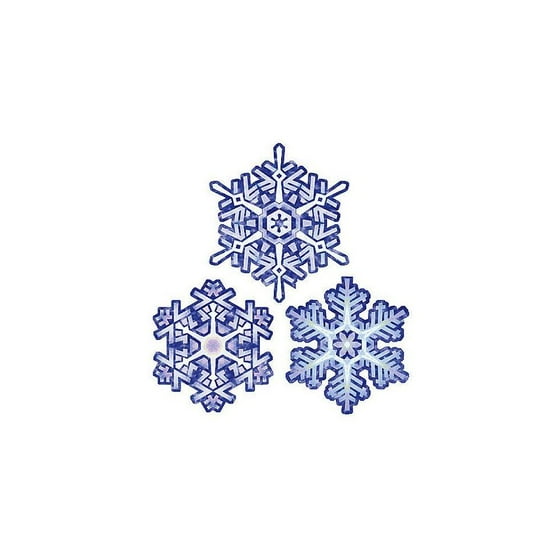 wallies 13649 crystal snowflakes peel and stick holiday decal