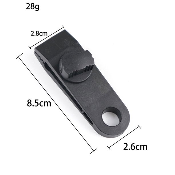 Abrazadera de clip para lona de 12 piezas, juego de abrazaderas de lona para trabajo pesado Abrazadera de toldo a presión para carpas de lona Cubierta de sombra de jardín de caravana, negro (12) Zhivalor OTTO-ZYS-0058