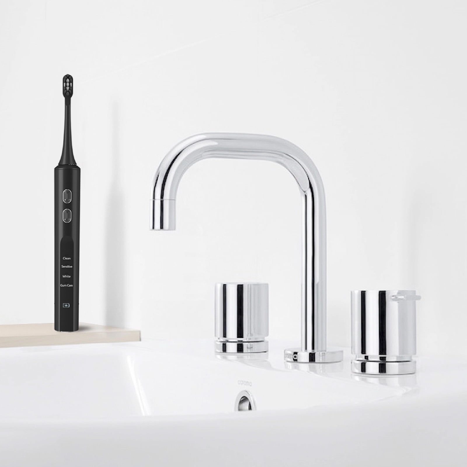 Wovilon USB Wireless Charging Toothbrush, Toothbrush With 2 Brush Heads, Smart 4 Modes Toothbrush IPX7 Water Proof