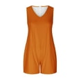thumbnail image 6 of ZyeKqe Summer Rompers for Women Sleeveless Tank Top Jumpsuits Wide Leg Shorts Overalls with Pockets, 6 of 7