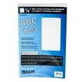 thumbnail image 2 of Headline/Geotype Vinyl Lettering, Helvetica, 1/4", White Captial Letters, 2 of 2