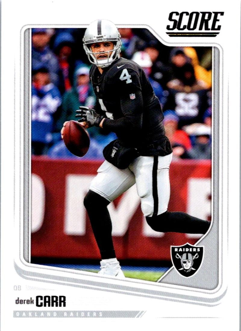 raiders football score on Score 2018 Score 248 Derek Carr Oakland Raiders Football Card Walmart Com Walmart Com