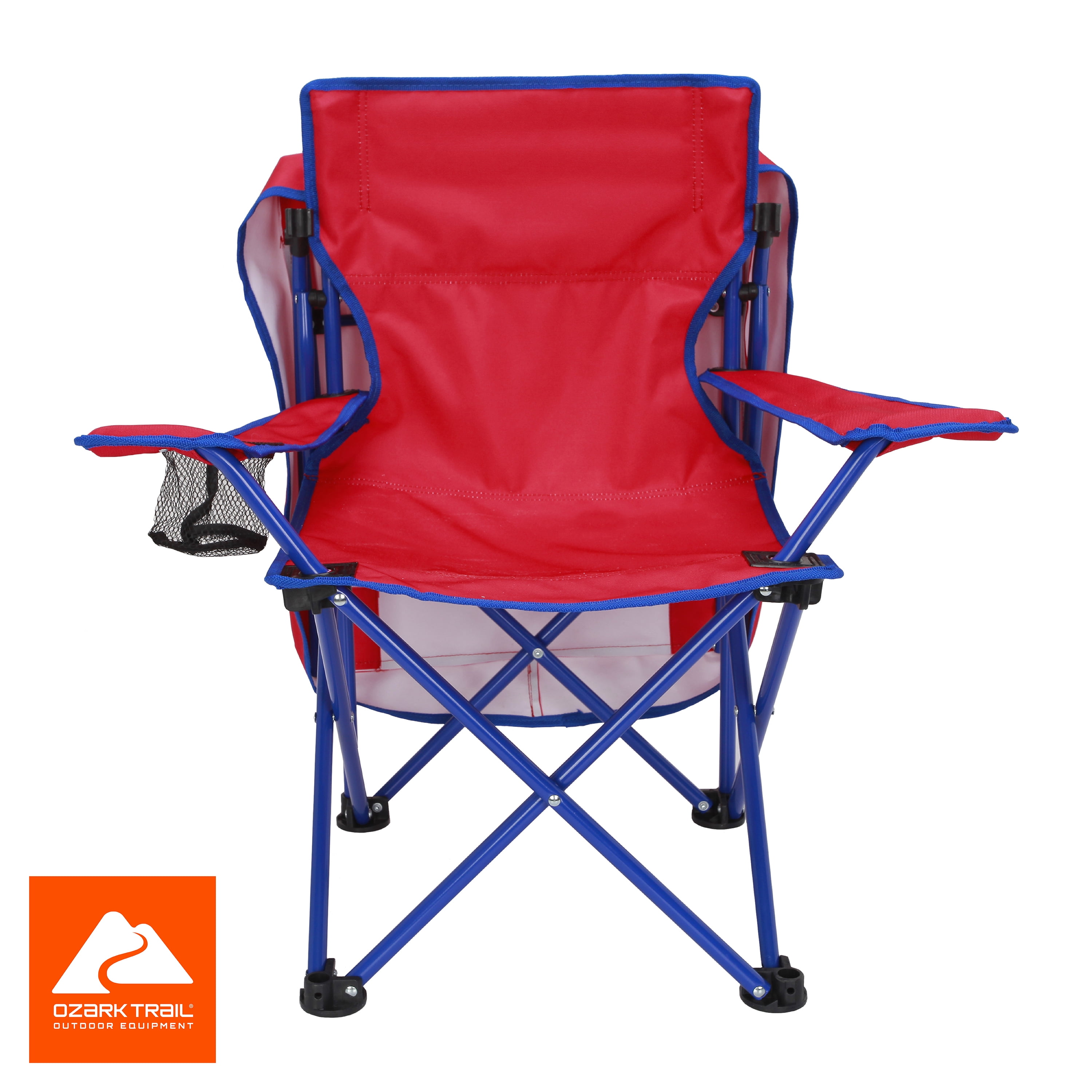 Ozark Trail Kids Canopy Chair with Safety Lock (125 lb. Capacity), Red/Blue
