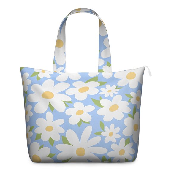 Daisy Women's Large Weekend Travel Bag Moving Canvas Handbag Thick Double Layer Beach Weekend Travel Unisex Hospital Maternity Delivery with Toiletry Waterproof