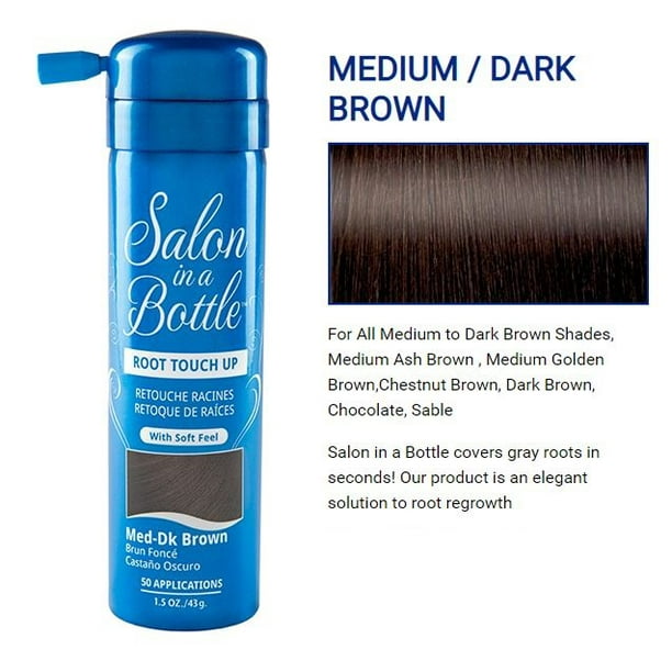 SALON IN A BOTTLE Root Touch Up Hair Spray [MEDIUM/DARK BROWN] * BEAUTY
