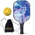 thumbnail image 1 of Pickleball Factory PB00031-9-C Usapa Pickleball Paddles - Blue Ripples Pickleball Rackets Near Me, Professional Pickleball Players Pickleball Spin, Carbonfiber Graphite, 1 of 1