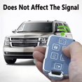 thumbnail image 6 of Key Fob Cover Compatible with Chevrolet Silverado 1500 2500HD 3500HD Tahoe Suburban Colorado Canyon GMC Sierra Yukon Keychain Case Holder Protector,Blue-single Set, 6 of 6