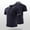 Dark Blue, variant on Adult Men's Polo T Shirts Short Sleeve Button Polo Tees Slim Fit White Mens Fashion Tops