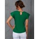 thumbnail image 2 of Blusa de manga corta con volantes en la espalda y cuello redondo para mujer forro polar verde con licencia oficial de star wars silent one crew. CH forro polar verde con licencia oficial de star warsro Xishao ropa, 2 of 2
